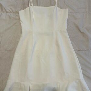 Nordstrom White Spaghetti-Strap Mini Dress